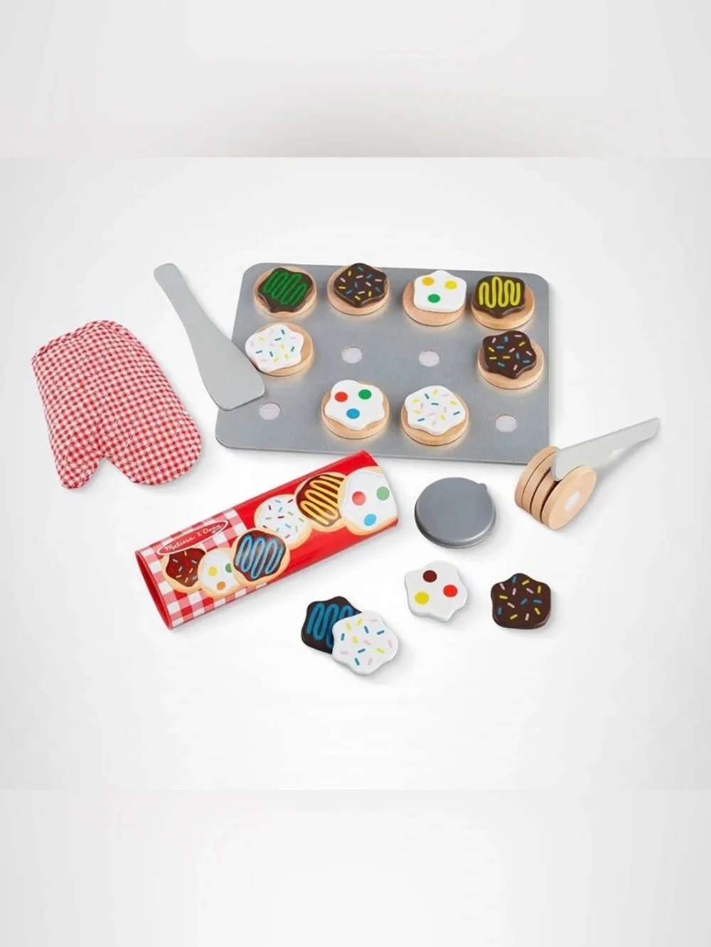 Melissa & Doug Wooden/Velcro stick Cookie Play Set - NEW